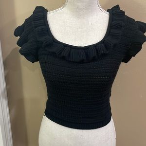 H&M NWT Knot Ruffle Top